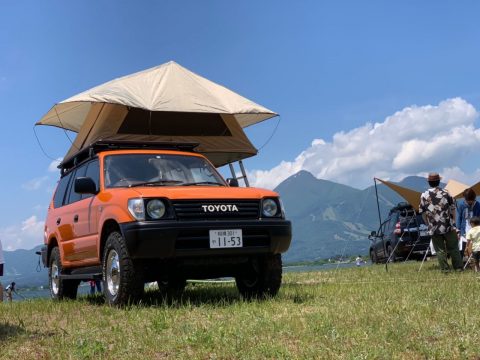 GO OUT　キャンプ　車中泊　ランドクルーザー　ランクル　ハチマル　ロクマル　プラド　ルーフトップテント　ARB　ランクルカスタム　フレックスドリーム　 (34)